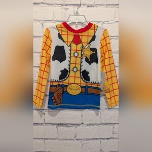 Disney Pixar Toy Story Woody UPF 50+ Swim Beach Shirt Rash Guard Boys Size 4 NWT